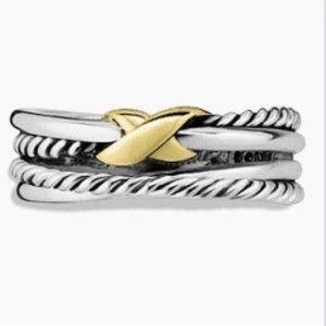 David Yurman X crossover ring size 7